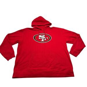 San Francisco 49ers Men Sweatshirt Size 2XL Fanatics Pro Line Hoodie Logo Casual